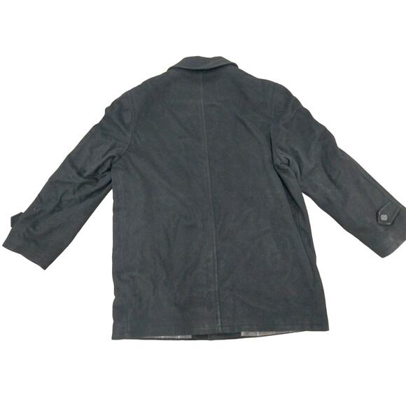 MADE IN ITALY 46R MEN BLAZER OVERCOAT CASHMERE VIRGIN WOOL BLEND - Picture 8 of 8